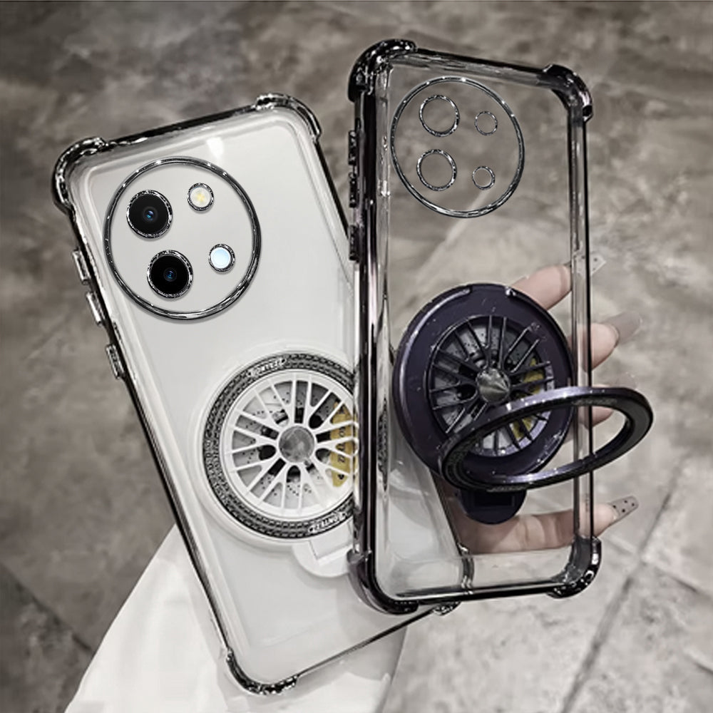 Vivo Y58 5G Premium Stress Buster Wheel Rotating Shockproof Airbags Case