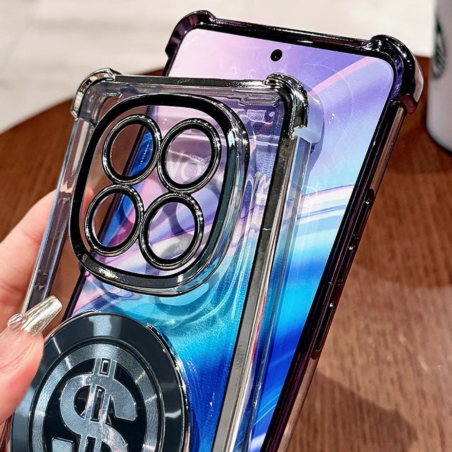 Redmi Note 14 Pro+ 5G Four Corner Airbags 100% Original Astro Money Magnet Rotating Dollar Case