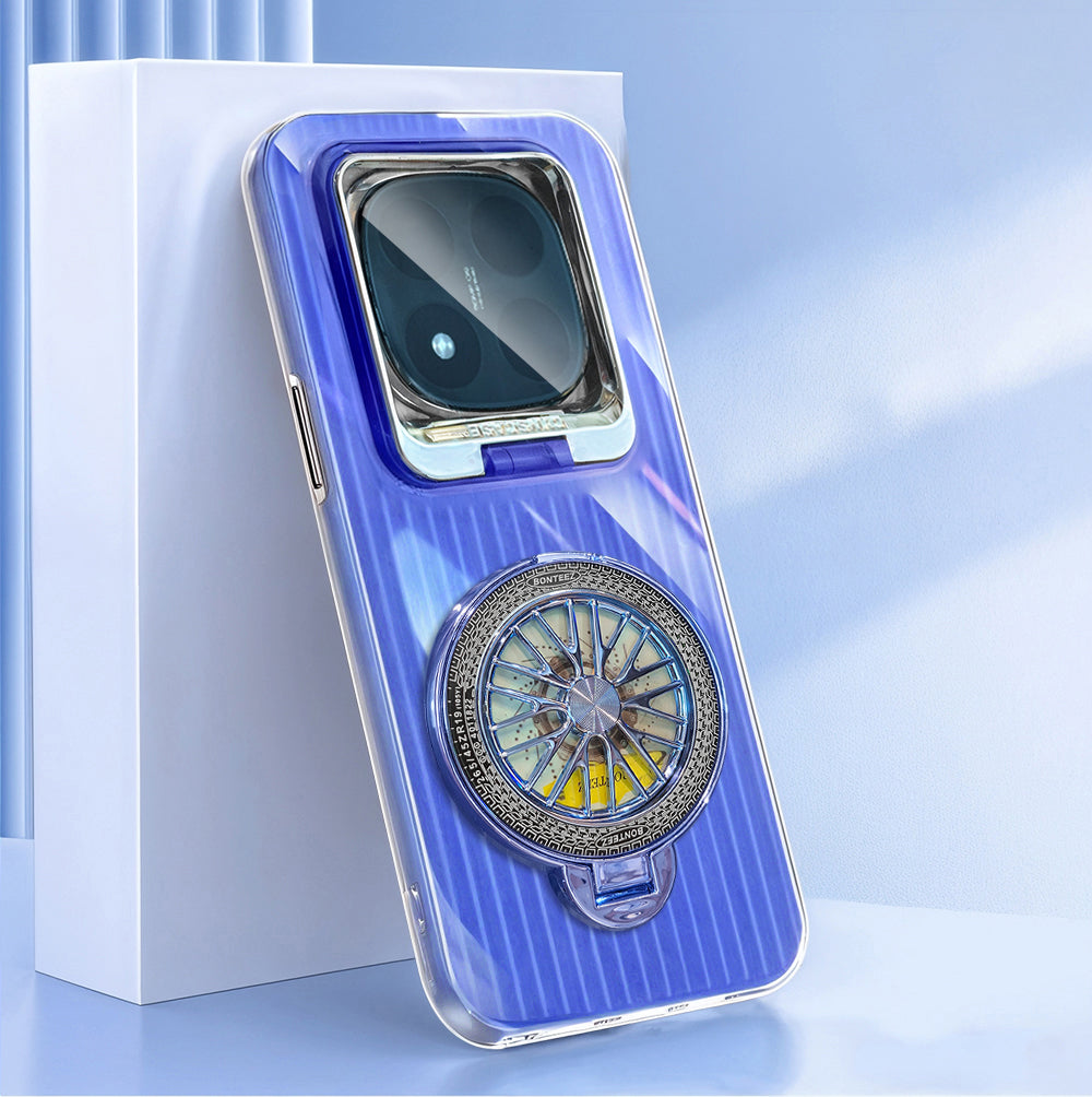 Redmi Note 14 Pro+ 5G Luxury Dual Layer Hybrid Camera Wheel Rotating Case