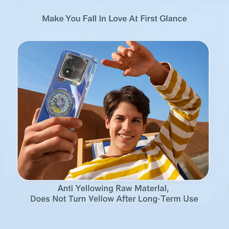 Redmi Note 14 Pro+ 5G Luxury Dual Layer Hybrid Camera Wheel Rotating Case