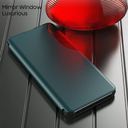 Vivo Y200 5G Luxury Half Window Leather Flip Case