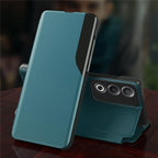 Oppo A3 Pro 5G Luxury Half Window Leather Flip Case