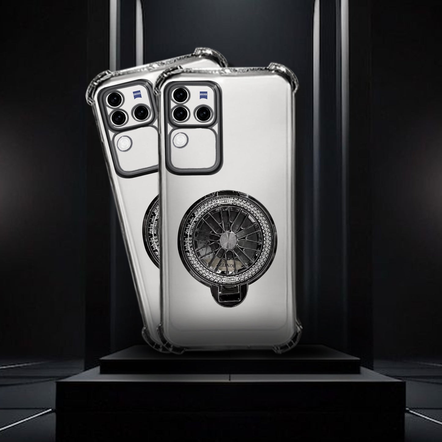 Vivo V30 Pro 5G Premium Stress Buster Wheel Rotating Shockproof Airbags Case