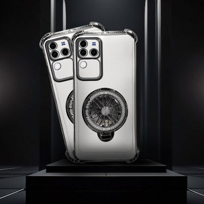 Vivo V30 Pro 5G Premium Stress Buster Wheel Rotating Shockproof Airbags Case