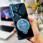 Samsung Galaxy A35 5G Electroplating Reflective Fidget Rotating Back Case