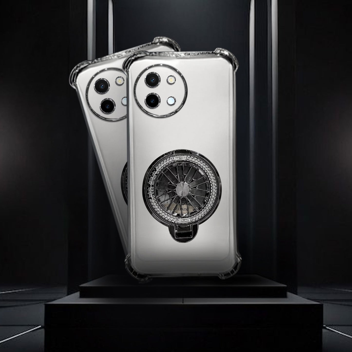 Vivo Y58 5G Premium Stress Buster Wheel Rotating Shockproof Airbags Case