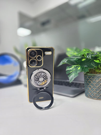 Redmi Note 13 Pro+ 5G Best Selling Stress Buster Wheel Silicone Scratch Resistant Back Case