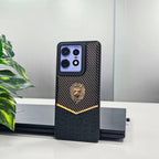 Motorola Edge 50 Pro 5G Luxury Lion Pattern Leather And Liquid Silicone Case