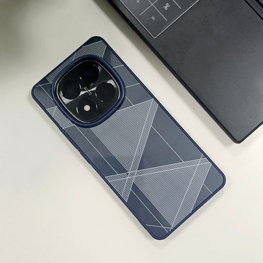 Redmi Note 14 Pro+ 5G Triangle Pattern Matte Back Shockproof Case