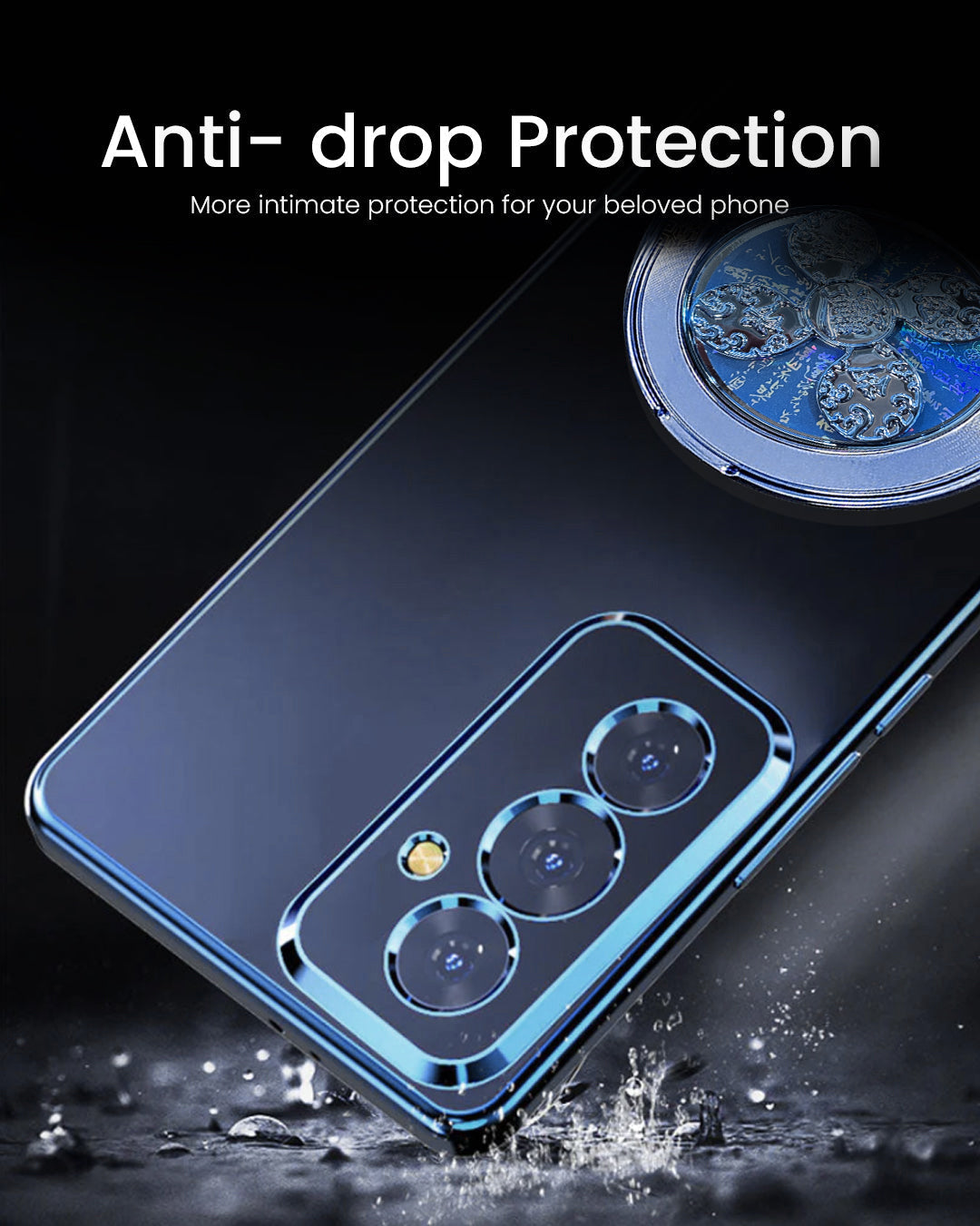 Samsung Galaxy A35 5G Electroplating Reflective Fidget Rotating Back Case