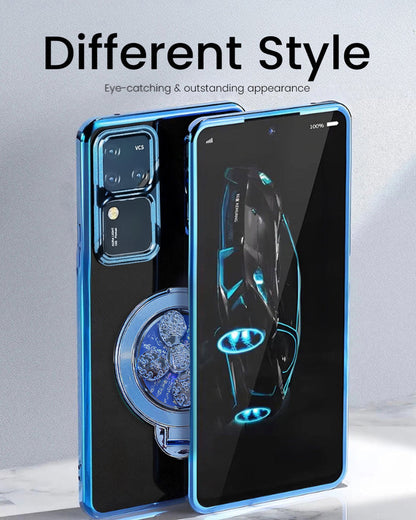 Vivo V30 Pro 5G Electroplating Reflective Fidget Rotating Back Case