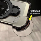 Vivo V50 5G Luxury Four Corner Invincible Bracket Ring Stand Case