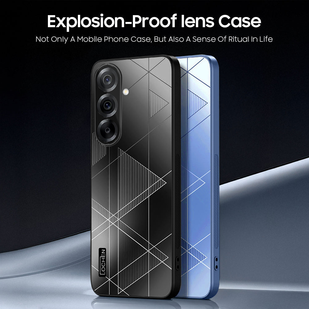 Samsung Galaxy A36 5G Triangle Pattern Matte Back Shockproof Case