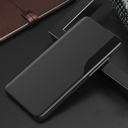 Oppo Reno12 5G Luxury Half Window Leather Flip Case