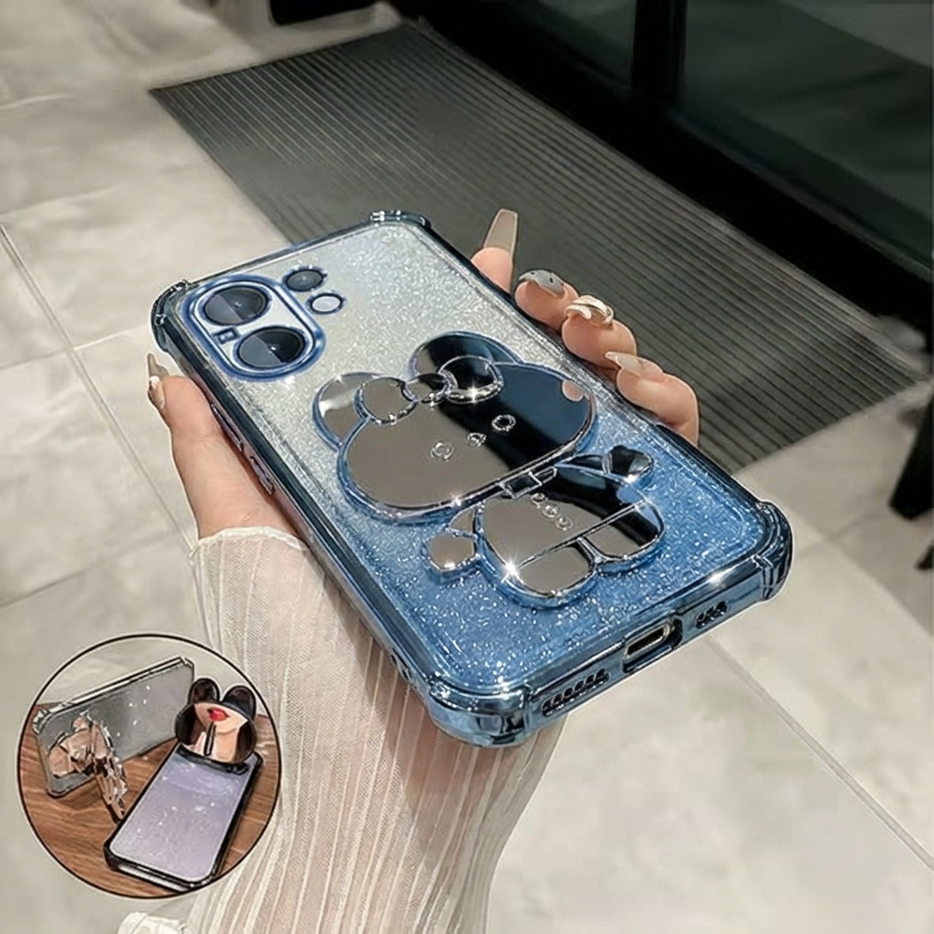 Vivo V60 5G Minimal Rabbit Design with Luxury Strap Phone Case