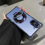 OnePlus Nord CE5 5G Original Luxury Magnifier Ring Stand Shockproof Airbags Corner Case
