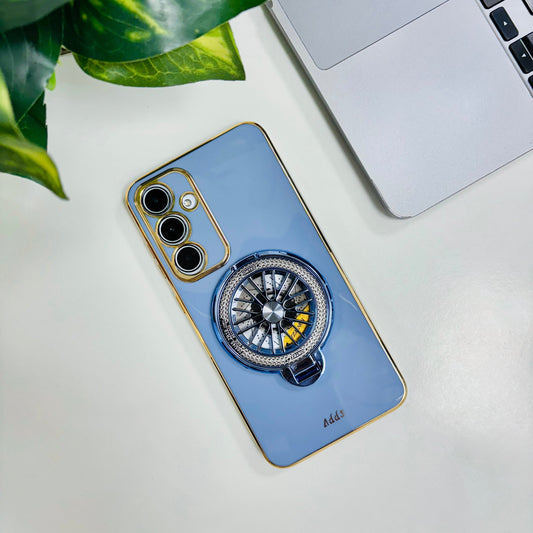 Samsung Galaxy A55 5G Best Selling Stress Buster Wheel Silicone Scratch Resistant Back Case