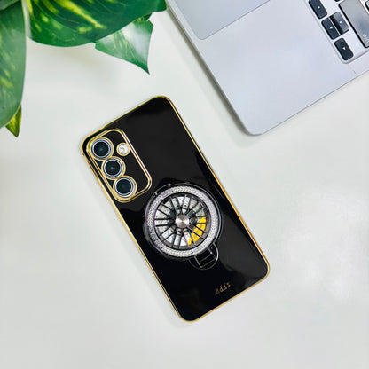 Samsung Galaxy A55 5G Best Selling Stress Buster Wheel Silicone Scratch Resistant Back Case