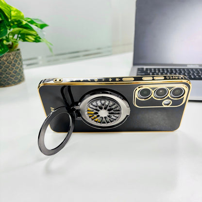 Samsung Galaxy A55 5G Best Selling Stress Buster Wheel Silicone Scratch Resistant Back Case