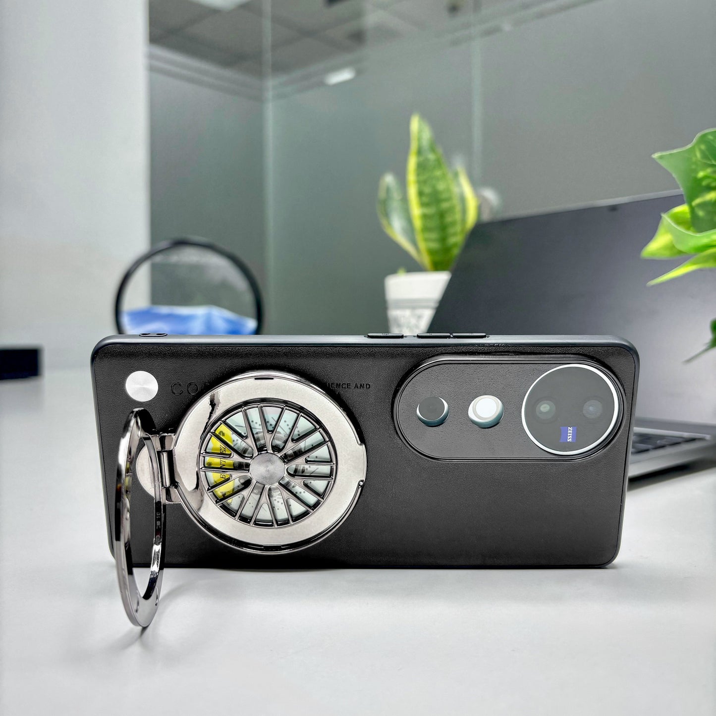 Vivo V40 5G Stress Buster Wheel Soft Vegan Scratch Resistant Back Case