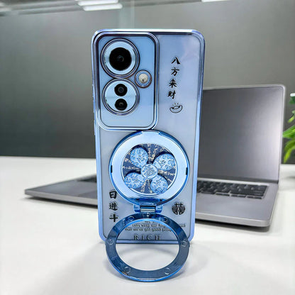 Oppo F25 Pro 5G Rich Manifestation Reflective Fidget Rotating Back Case