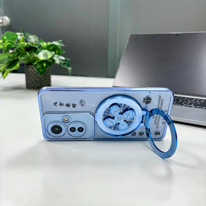 Oppo F25 Pro 5G Rich Manifestation Reflective Fidget Rotating Back Case