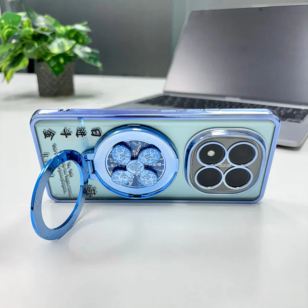 Redmi Note 14 Pro+ 5G Rich Manifestation Reflective Fidget Rotating Back Case