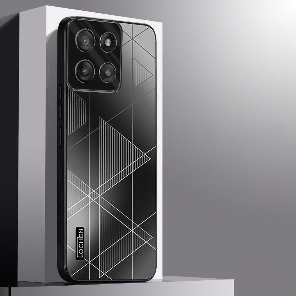 Motorola Edge 60 Fusion 5G Triangle Pattern Matte Back Shockproof Case