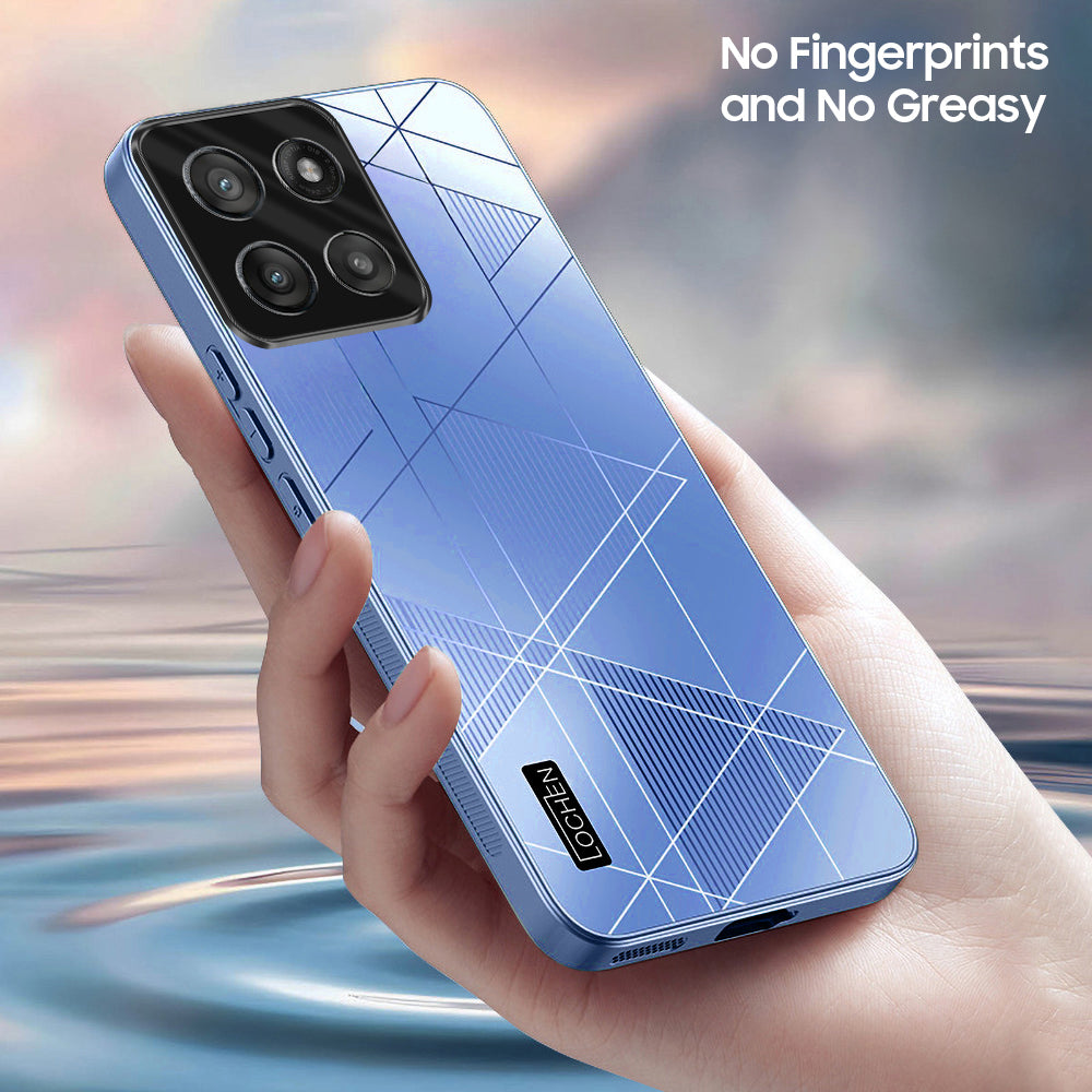 Motorola Edge 60 Fusion 5G Triangle Pattern Matte Back Shockproof Case