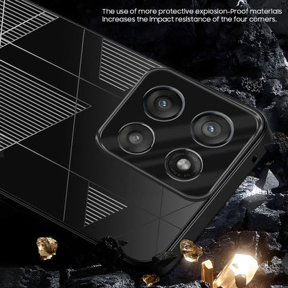 Motorola Edge 60 Fusion 5G Triangle Pattern Matte Back Shockproof Case