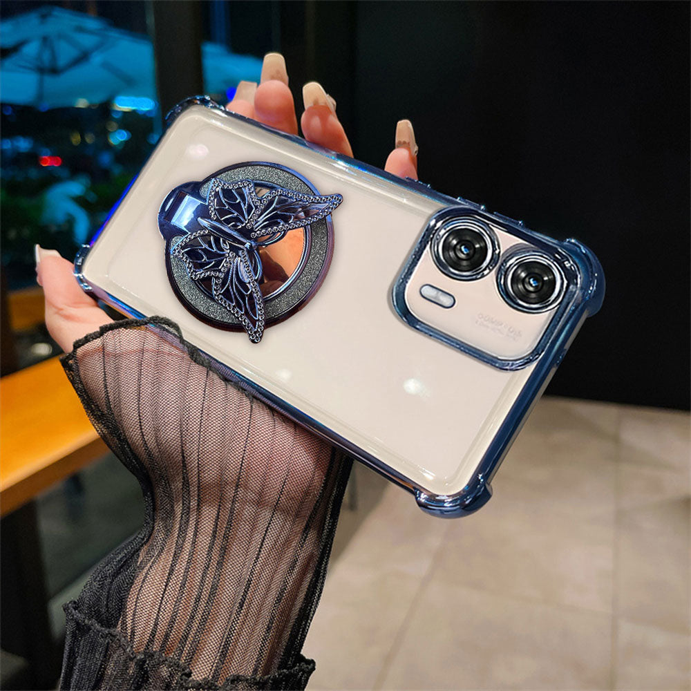 Motorola Edge 50 Fusion 5G Premium Butterfly Stand Airbags Case