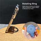 Nothing Phone 2 Pro 5G Luxury Four Corner Invincible Bracket Ring Stand Case