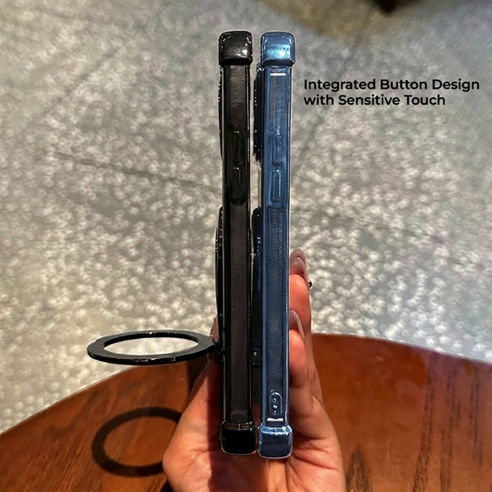 Nothing Phone 2 Pro 5G Luxury Four Corner Invincible Bracket Ring Stand Case