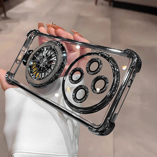 Oppo F27 Pro+ 5G Premium Stress Buster Wheel Rotating Shockproof Airbags Case