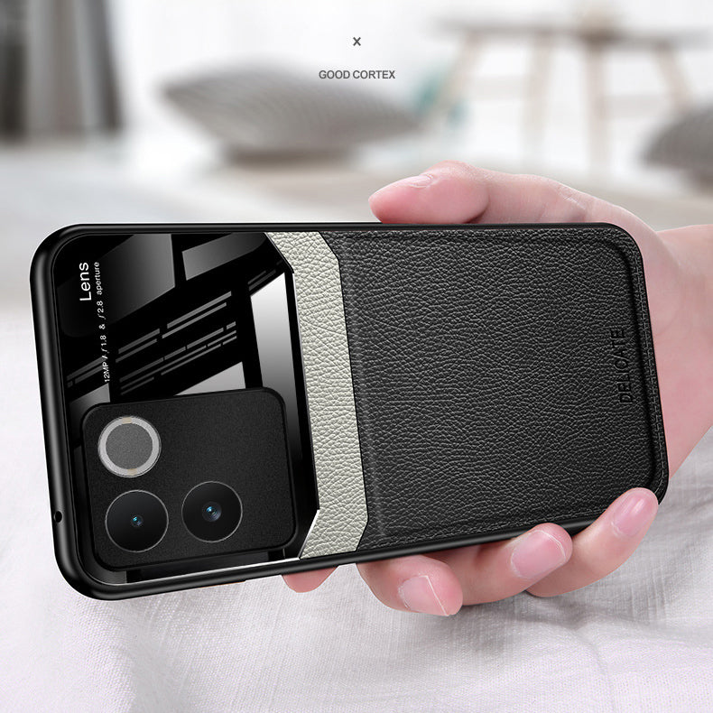 Vivo T2 Pro 5G Premium Leather Lens Protective Case