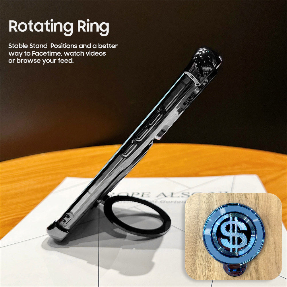 Vivo V27/V27 Pro 5G Four Corner Airbags 100% Original Astro Money Magnet Rotating Dollar Case