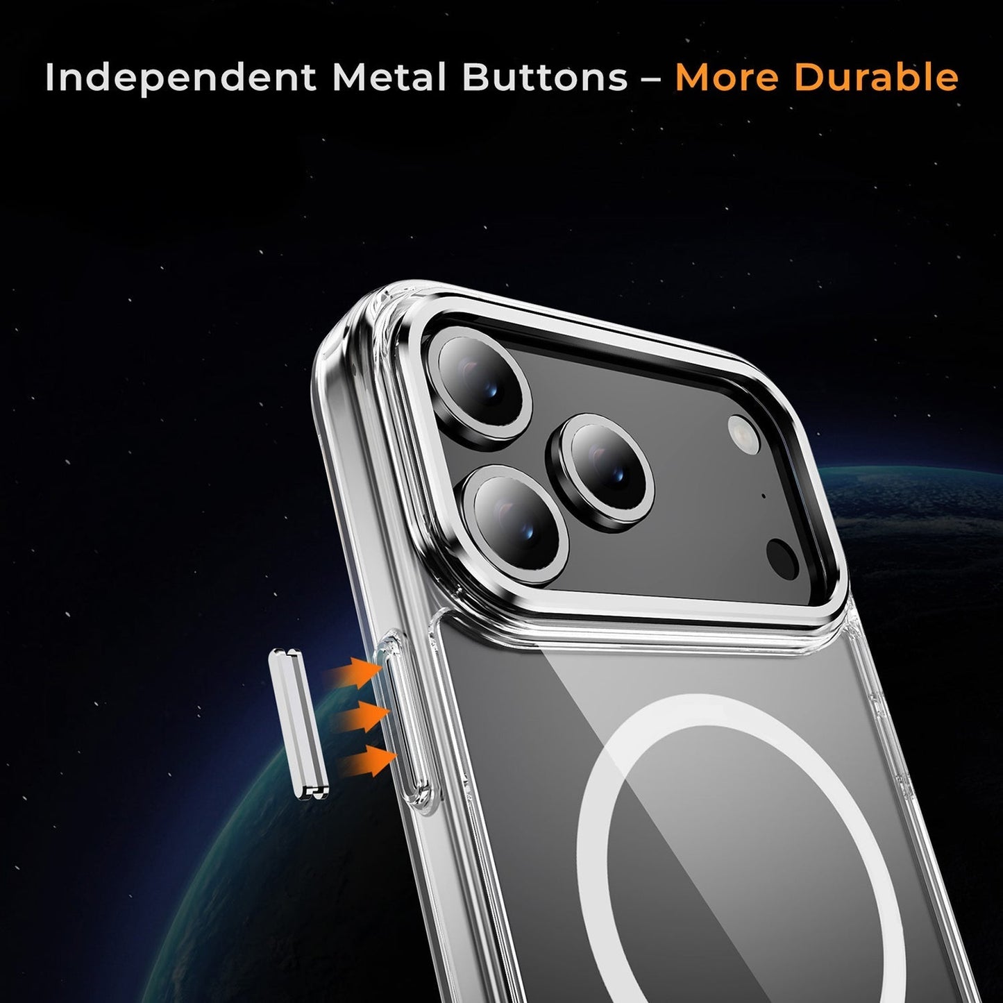 iPhone 17 Pro & 17 Pro Max Electroplating Hybrid Shockproof Bumper Magsafe Case