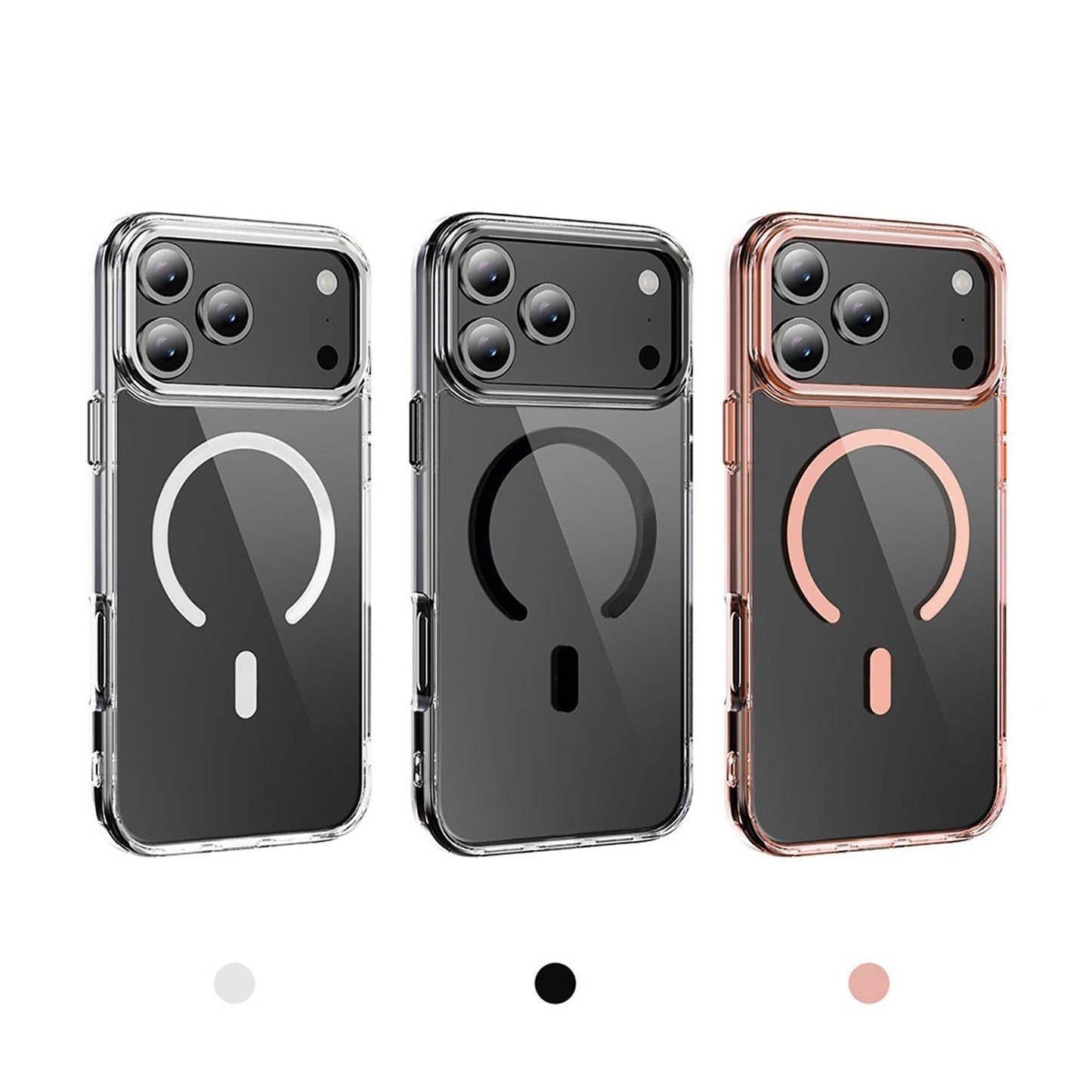 iPhone 17 Pro & 17 Pro Max Electroplating Hybrid Shockproof Bumper Magsafe Case