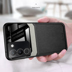 Vivo Y200 5G Premium Leather Lens Protective Case