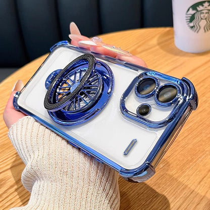 Redmi Note 13 Pro+ 5G Premium Stress Buster Wheel Rotating Shockproof Airbags Case