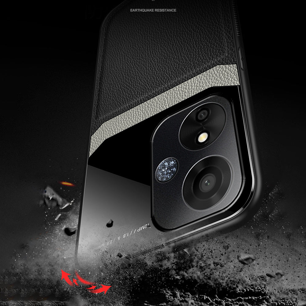 Oppo A59 5G Premium Leather Lens Protective Case