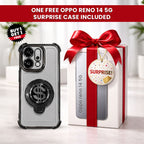 Oppo Reno14 5G Four Corner Airbags 100% Original Astro Money Magnet Rotating Dollar Case(Buy 1 Get 1 Surprise Cover)