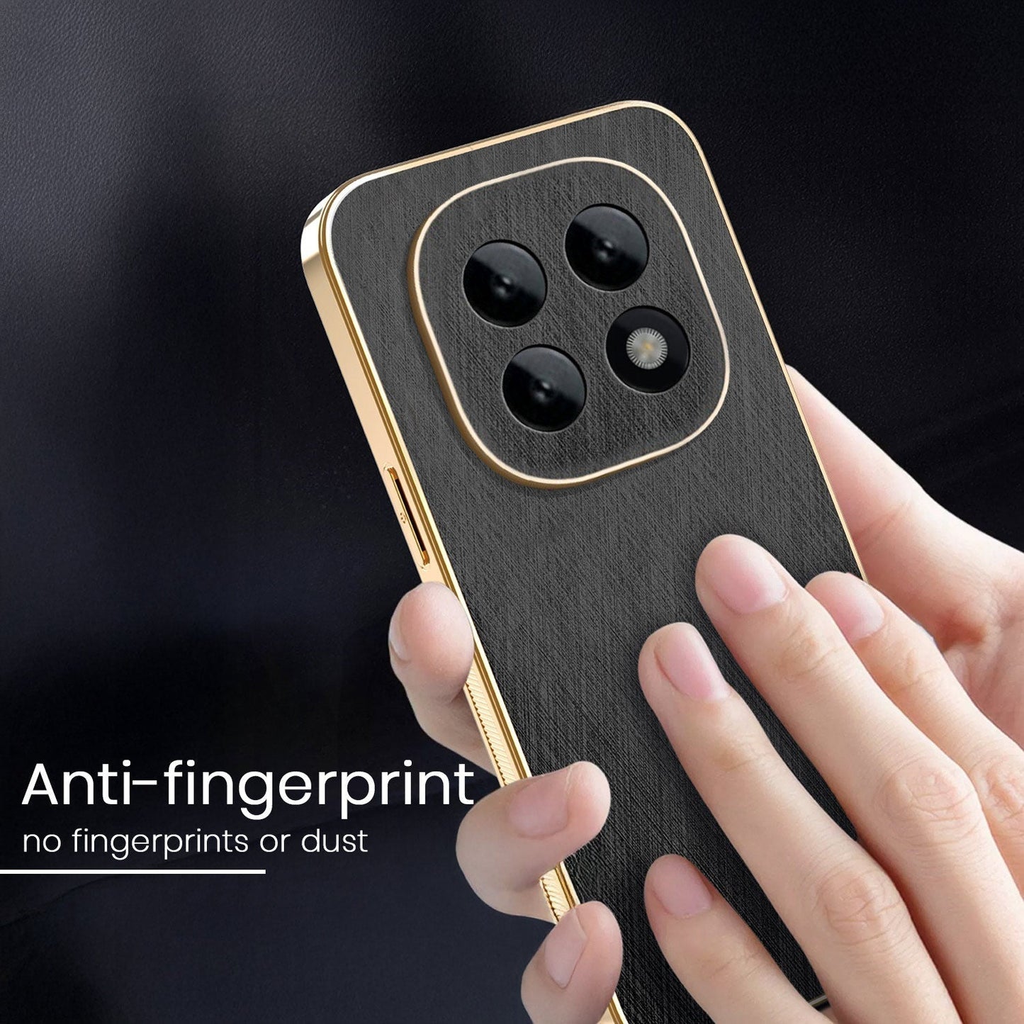 Oppo F29 Pro 5G Premium Electroplated Frame Gold Thread Pattern Soft Case