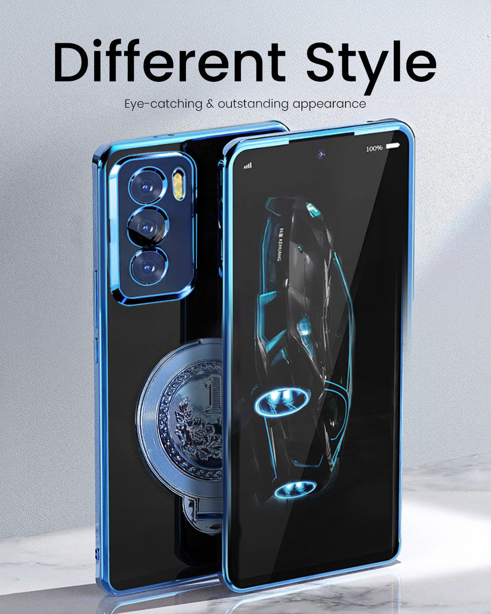 Oppo Reno 12 Pro 5G Electroplating Billion Wheel Case