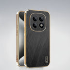 Oppo F29 Pro 5G Premium Electroplated Frame Gold Thread Pattern Soft Case