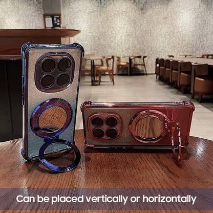 Redmi Note 14 Pro+ 5G Luxury Shimmer Mirror Back Shockproof Airbag Case