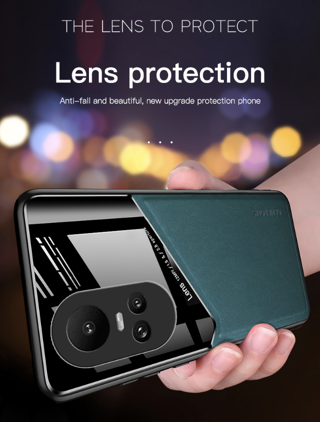 Oppo Reno 10 5G Luxury Generous® Leather Protective Back Case