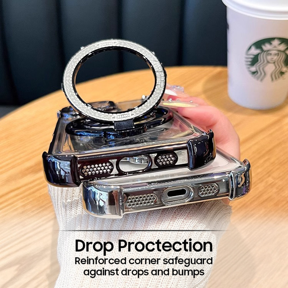 Vivo T4x 5G Premium Stress Buster Wheel Rotating Shockproof Airbags Case