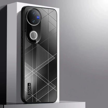 Vivo V50 5G Triangle Pattern Matte Back Shockproof Case