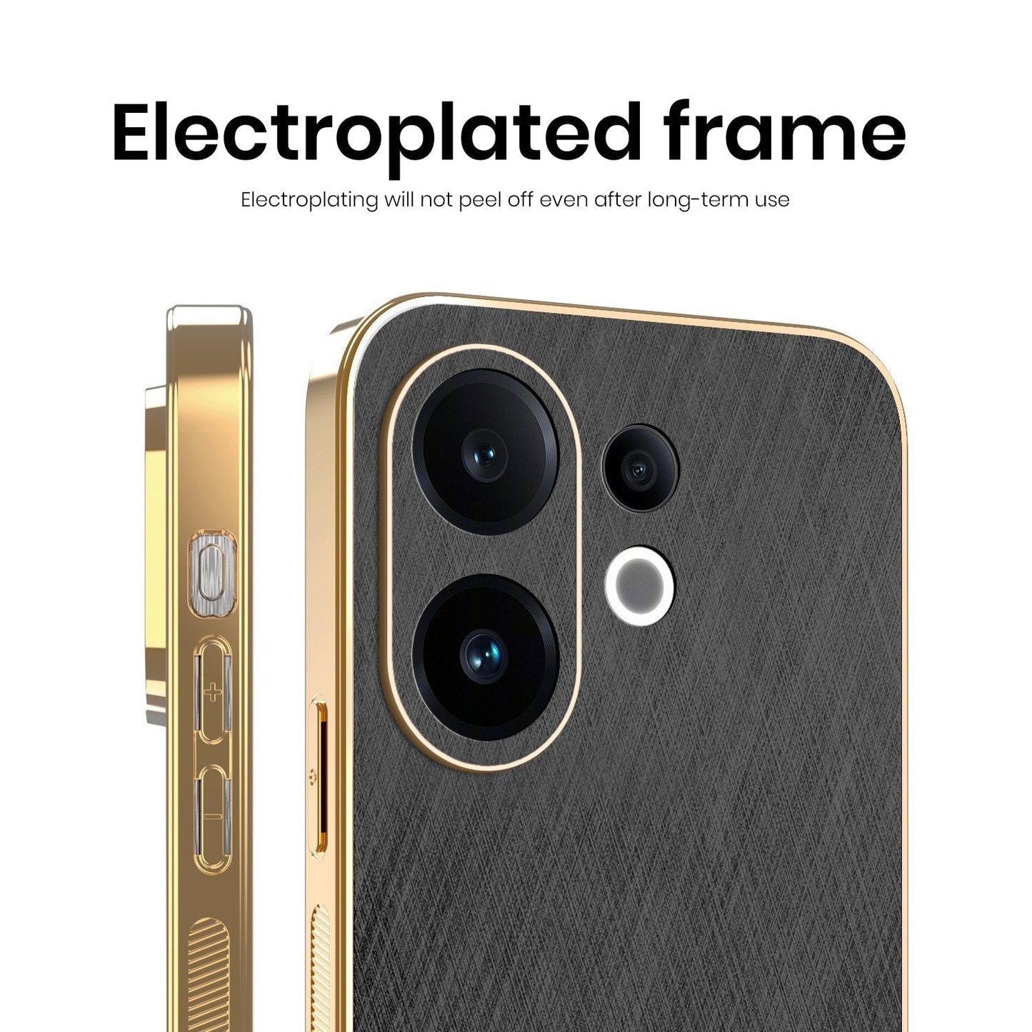 Vivo V60 5G Gold Finish Back Cover